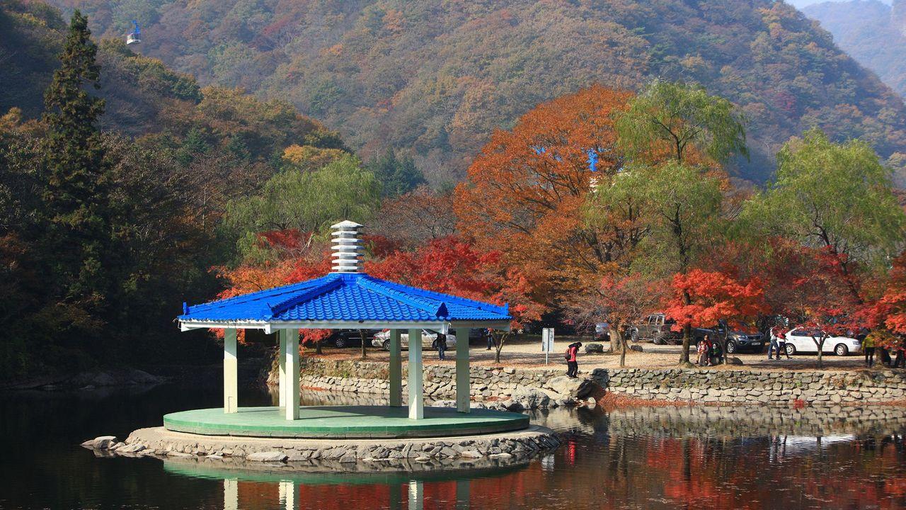 韓国地方旅行、韓国国立公園、智異山、周王山、雪岳山、韓国秋、韓国紅葉、五台山、内蔵山